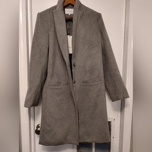 NWT Emerson Fry  blazer jacket 8 coat Gray cashmere and wool blend